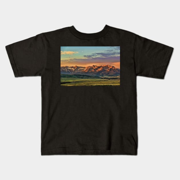 San Juan Mountains, Colorado Kids T-Shirt by tgass